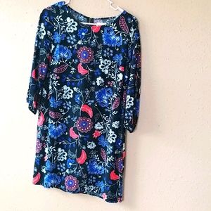 3/4 inch sleeve floral dress